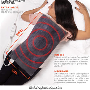 Massaging, Calming, Weighted, Heating Pad