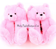 Load image into Gallery viewer, Plush Teddy House Slippers