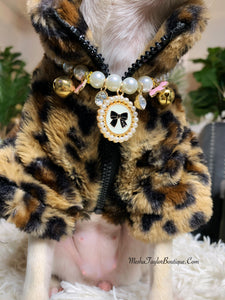 Leopard Faux Fur Pet Coat
