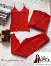 Load image into Gallery viewer, 3pcs Cardigans Tracksuit set
