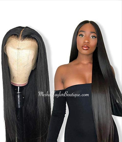 Brazilian 100% Human Middle Part Lace Frontal Wig