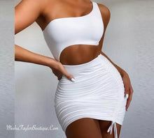 Load image into Gallery viewer, One Shoulder Bandage Bodycon Dress