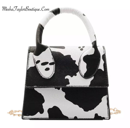 Luxury Mini Cow Print Cross Bag