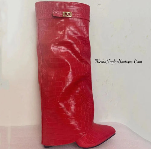 Leather Overlay Boot