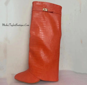 Leather Overlay Boot