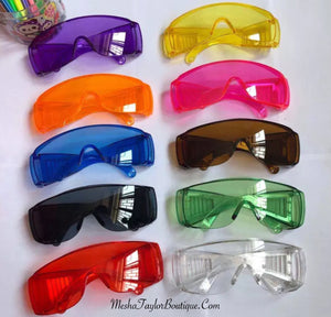 Candy Colored Clear Fashion Goggles