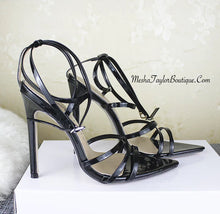 Load image into Gallery viewer, Pointed Toe Strap Stiletto Heels