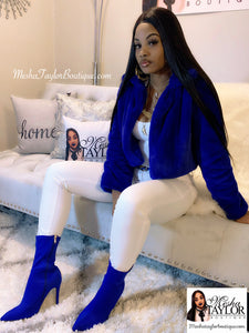 Nipsey Blue 🏁💙 Sock Ankle Boots