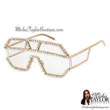 Load image into Gallery viewer, Pearl Rhinestone Embellished Sunglasses